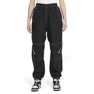 Nike Sportswear Swoosh Repel Joggers Pants Oversize Fit High-Rise Black Woven